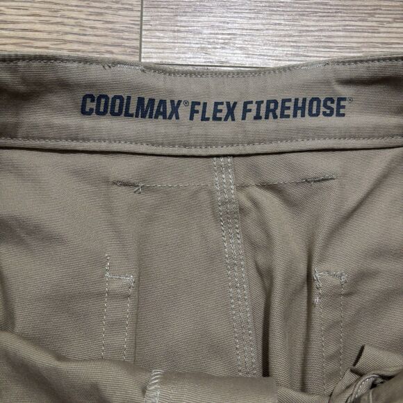 Duluth Trading Coolmax Flex Firehose Pants Men’s 40x30 Utility Cargo Khaki - Picture 5 of 7